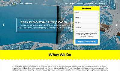 AllClearCleaning.net Preview